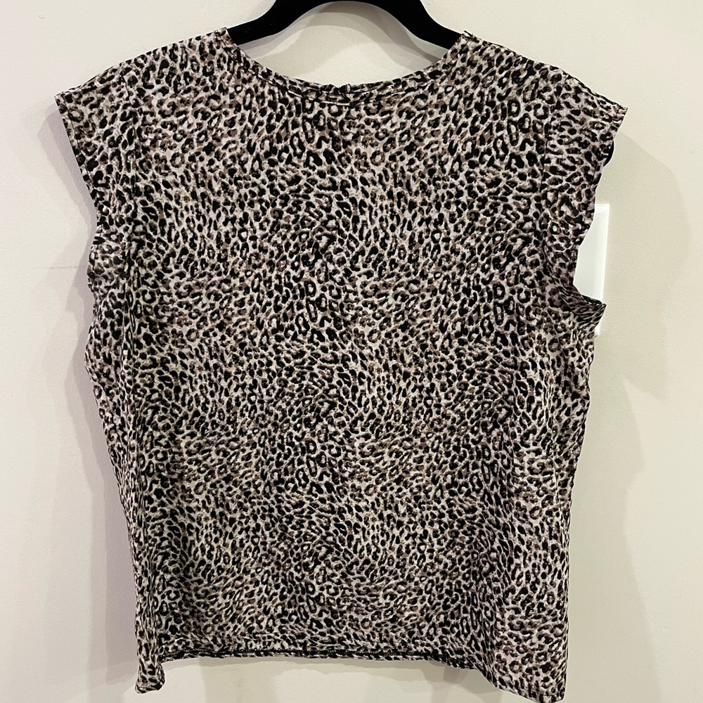 SHEIN cheetah‎ print top- Size Medium